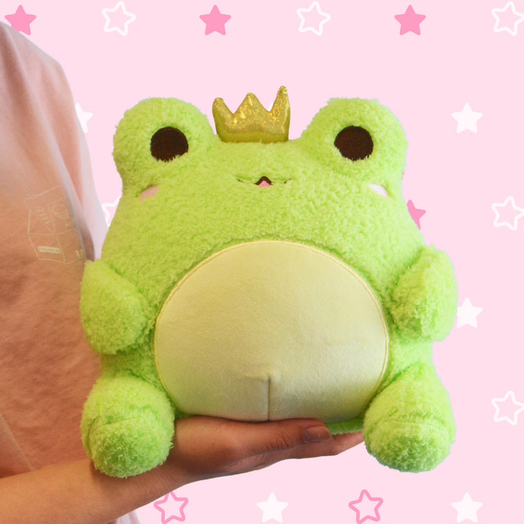 LARGE Munch the Frog Plush Frog Teddy Frog Soft Toy Frog Plushie